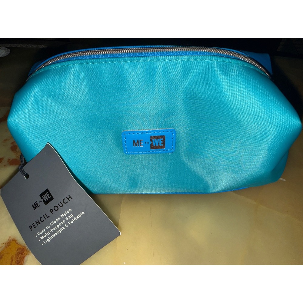 ME to WE Stationery Set Pencil Pouch Mini Notebooks Sticky Notes Turquoise